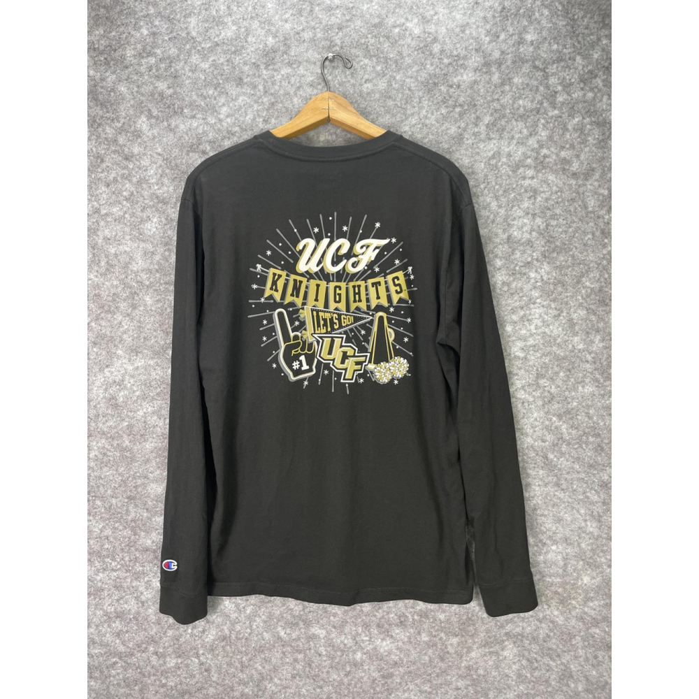 UCF Knights Champion Shirt Mens Large Black NCAA Football Long Sleeve Pocket Tee - Picture 1 of 8